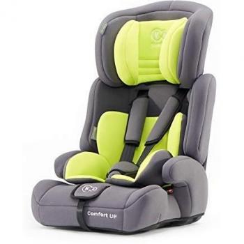 Kinderkraft Car Seat COMFORT UP, Booster Child Seat, with 5 Point Harness, Adjustable Headrest, for Toddlers, Infant, Group 1-2-3, 9-36 Kg, Up to 12 Years, Safety Certificate ECE R44/04, Lime