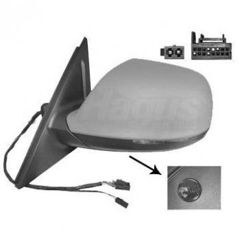 Espejo retrovisor VAN WEZEL 0380817, tipo de producto: espejo retrovisor, características: diseño específico para vehículos, ajuste manual, cristal convexo para mayor visibilidad, acabado en negro, instalación sencilla