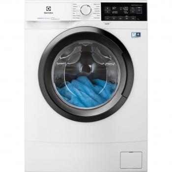 Lavadora Electrolux EW6SN347SP - Carga frontal, capacidad de 7 kg, velocidad de centrifugado de 1400 rpm, eficiencia energética A+++, programas de lavado variados, tecnología SensiCare que ajusta el