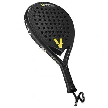 Pala de Pádel Volt 800 V23 - Características: diseño aerodinámico, núcleo de goma EVA, superficie rugosa para mayor efecto en los golpes, marco de carbono para mayor durabilidad, peso entre 360-380 gramos
