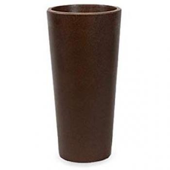 Macetero Alto y Redondo FICUS de Polietileno para Flores y Plantas - Muy Resistente para Interior y Exterior, Estilo Moderno, Varios Colores y Tamaños