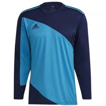 Camiseta de fútbol adidas Squadra 21 manga larga azul para hombre adulto