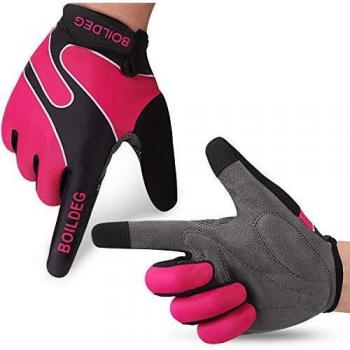 boildeg Guantes de Ciclismo Deportivos Gimnasio Guantes Unisex Guantes Gimnasio, Guantes MTB, Crossfit, Guantes con Dedos Descubiertos de Licra