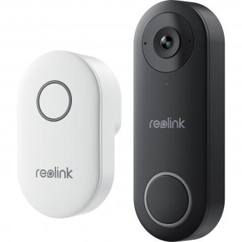 Reolink D340W Smart Video Doorbell with Chime - 5MP, Wi-Fi, 2-Way Audio, Person Detection, IP65 Weatherproof