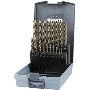 Ruko 228215RO Juego de 25 Brocas helicoidales DIN 338 Tipo Uni, HSSE-Co 5