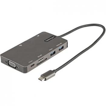 StarTech.com USB C Multiport Adapter - HDMI 4K 30Hz or VGA Travel Dock - 5Gbps USB 3.0 Hub
