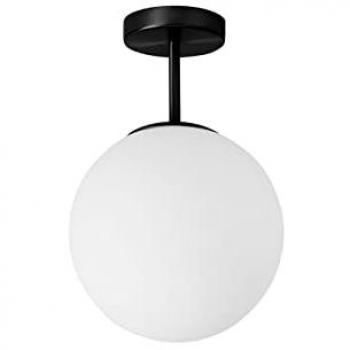Lámpara de Techo Jugen, Negra, 1 Luz, 25 cm de Diámetro