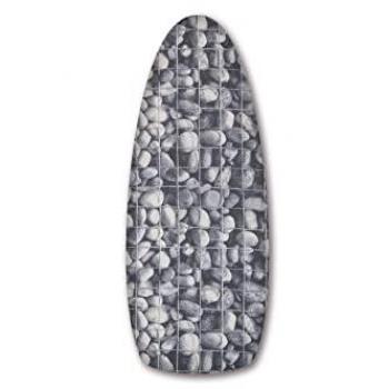 Funda Acolchada Universal para Tabla de Planchar de Algodón - Medidas 140 x 60 cm - Estampado Piedras - Modelo 12