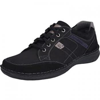 Zapato Bajo de Hombre Josef Seibel Anvers 42 - Negro - Confort y Ajuste Regular