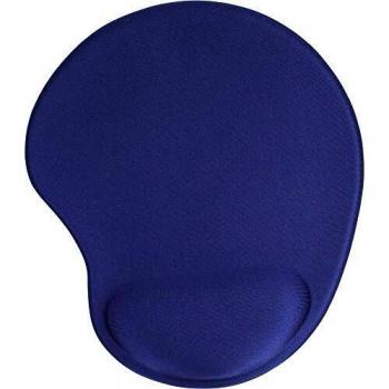Alfombrilla de ratón azul con reposamuñecas de gel 230x205x20mm
