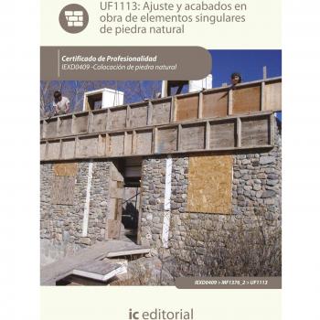 Ajuste y acabados en obra de elementos singulares de piedra natural. IEXD0409 - Colocación de piedra natural