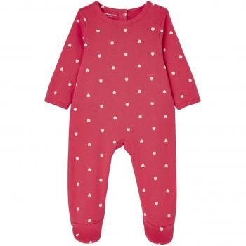 VERTBAUDET Lote de 3 pijamas para bebé de algodón con automáticos detrás ROJO CLARO BICOLOR/MULTICOLOR 3M - 60CM