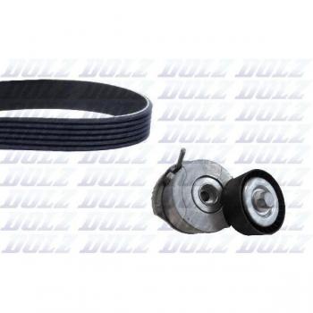 Kit de poleas DOLZ con correa de distribución SKD215A
