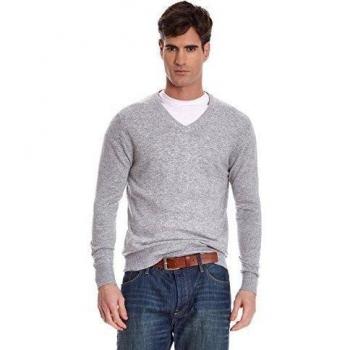 William De Faye Men Jersey Cachemira Kurt Gris L
