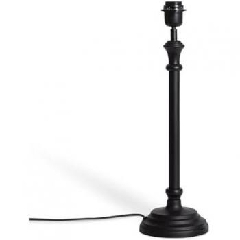 Base Lámpara de Mesa Metal Nisha Única en Diseño Hindú, color negro, ideal para decoración de salón, habitación y dormitorio