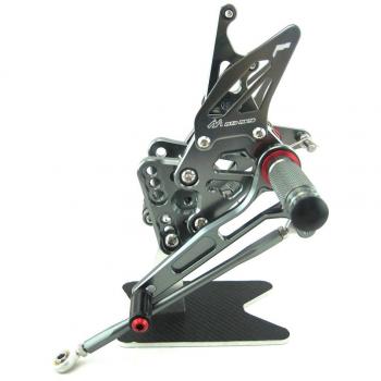 CNC ajustable rearsets pie Resto Estribera para SUZUKI GSXR 1000 2005 2006 GREY COLOR