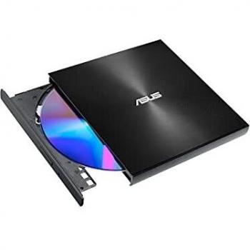 ASUS ZenDrive U8M Black ultraslim external DVD drive & writer, USB C interface, compatible with Windows and Mac OS, M-Disc support, comprehensive backup solutions included
