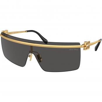 Miu Miu Mu 50ZS Col. 5AK5S0 Donna Geometrica Oro Stylish Sunglasses, Yellow, Size: 42 MM