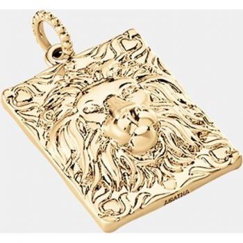 Colgante Agatha León Placa rectangular acabado oro - 2880025-157-TU, dorado, diseño de María Pombo by Agatha