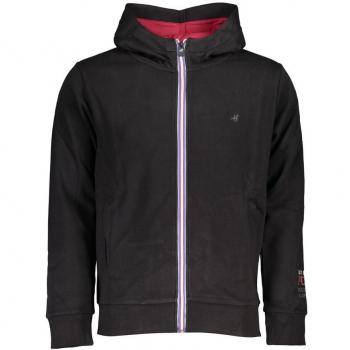 U.S. Polo Assn. Men's Sleek Black Fleece Hooded Sweatshirt - XXL