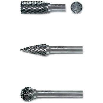 Ruko 116001 - Juego de 3 fresas de metal duro con vástago de 6 mm
