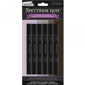 Spettro Noir alcool marcatori 6/Pkg-Cool grigi