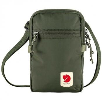 Fjällräven Bandolera High Coast Pocket - Bandolera verde bosque, material resistente al agua, diseño ligero y compacto, cierre con cremallera, correa ajustable, bolsillo frontal con cremallera