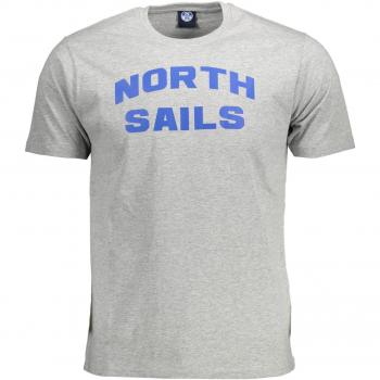 North Sails Chic Gray Crew Neck Statement Tee - XL
