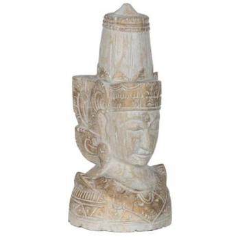 Figura Decorativa Hindú Blanco Natural 20 x 20 x 40 cm