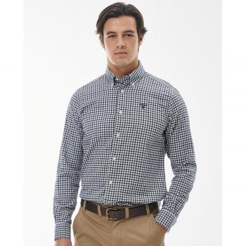 Camisa Barbour de hombre de manga larga con bordado en el pecho