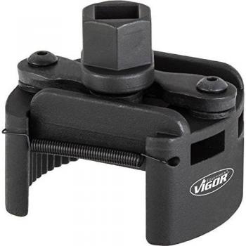 Llave de apriete para filtros de aceite VIGOR V4413 ∙ 60 – 80 mm ∙ universal ∙ Hexágono exterior de 21 mm ∙ Cuadrado hueco 1/2 pulgadas (12