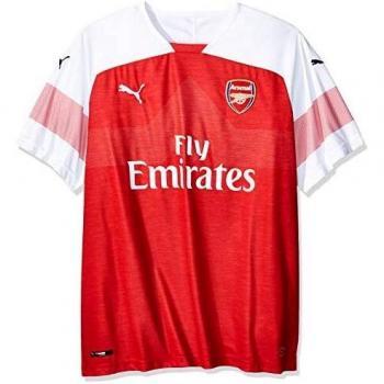 PUMA Arsenal FC Home Shirt Replica SS with EPL Sponsor Logo Jersey, Hombre, Rojo