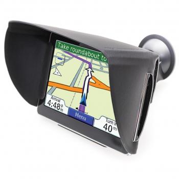 TFY Visor con parasol y antirreflejo para Navegador GPS Garmin Nuvi y otros GPS