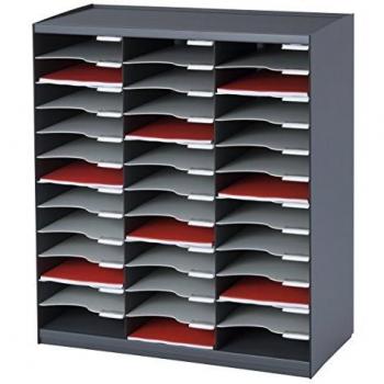 Trieur Monobloc A4 de 36 Compartimentos en Color Antracita