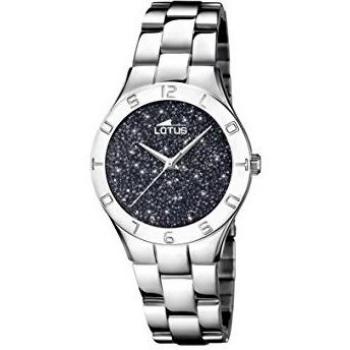 Lotus Watches Reloj Análogo clásico para Mujer de Cuarzo con Correa en Acero Inoxidable 18568/4