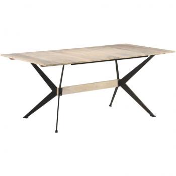 Large Rectangular Solid Mango Wood Dining Table