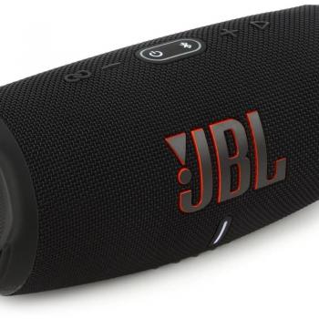 JBL Charge 5 Wireless Bluetooth Portable Speaker - Black, Waterproof, Portable, Long Battery Life, Built-in Power Bank, Dual Passive Radiators