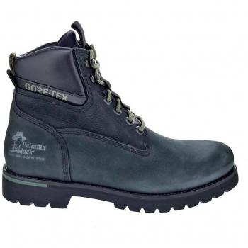 Botas Panama Jack Amur GTX Urban para Hombre en Piel Nobuck Negra Waterproof con Forro Gore-Tex