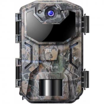 Victure Cámara de Caza Vigilancia 20MP 1080P con Diseño Impermeable IP66 Cámara de Fototrampeo con Detección de Acción LED IR Sin Brillo para Fauna Seguridad Hogar Mascota Animal
