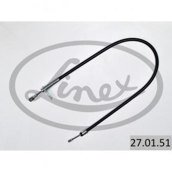 Cable de freno de estacionamiento y servicio LINEX 27.01.51 Izquierda