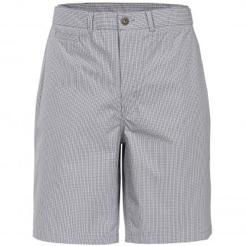Trespass Quantum - Pantalones Cortos para Hombre con Bolsillo para Llave, para Deportes al Aire Libre, Playa, Vacaciones, Hombre, Color Grey Check, tamaño Medium