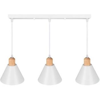Lámpara Colgante Heidi 3xE27 Blanca Sin Bombillas