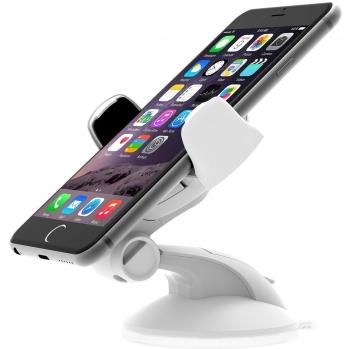 iOttie Easy Flex 3 - Soporte de Coche Universal para móviles y Smartphones, Color Blanco