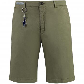 Paul & Shark Men's Cotton Bermuda Shorts in Green | Size 52 | 24414023 Color 440