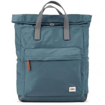 Mochila Roka London Canfield B Sostenible Azul Airforce Adulto Pequeña