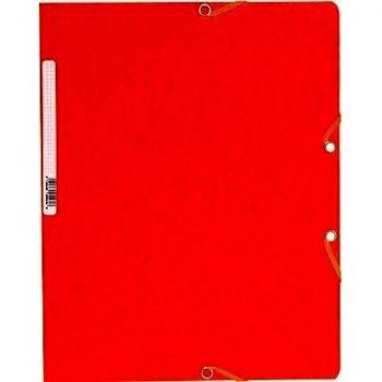 Carpeta Esquinera Exacompta A4 400g Cartón Naranja con Goma
