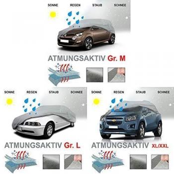 Funda para coche Lux.pro - Cobertura transpirable y resistente al agua 426 x 178 x 118 cm (talla M) - Protección UV