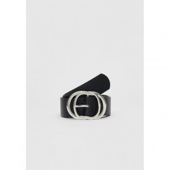Interwoven Buckle Black Belt 26