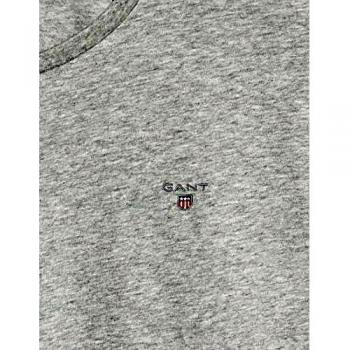 GANT The Original SS T-Shirt Camiseta, Gris