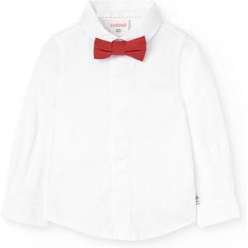 Camisa de niño de manga larga con pajarita Boboli